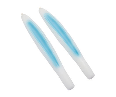 10" Blue Bunny Ear Taper Candles, 2-Pack