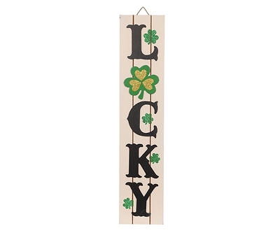 "Lucky" Clover Vertical Decor