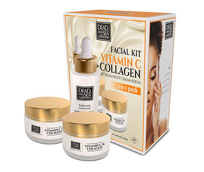 Vitamin C & Collagen 3-Piece Facial Care Kit