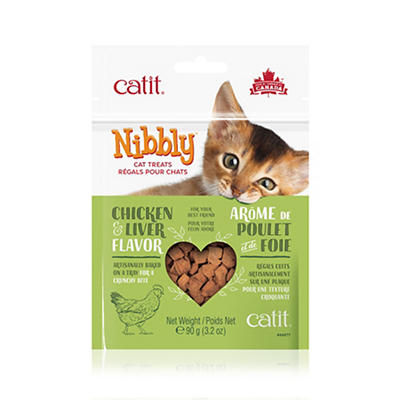 Catit Nibbly Chicken & Liver Cat Treats, 3.2 Oz.