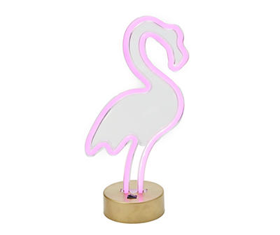 Pink Flamingo Neon LED Tabletop Light Decor