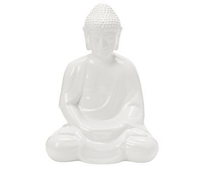 10.6" Buddha Ceramic Garden Statue