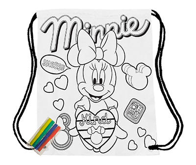 Minnie Mouse Coloring Cinch Bag