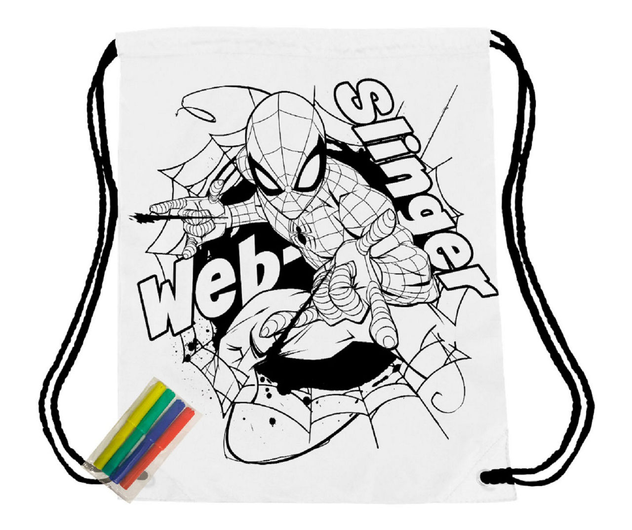 SpiderMan Coloring Cinch Bag Big Lots