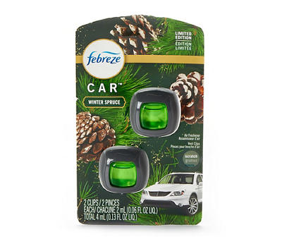 Winter Spruce Car Air Freshener Vent Clip, 2-Pack
