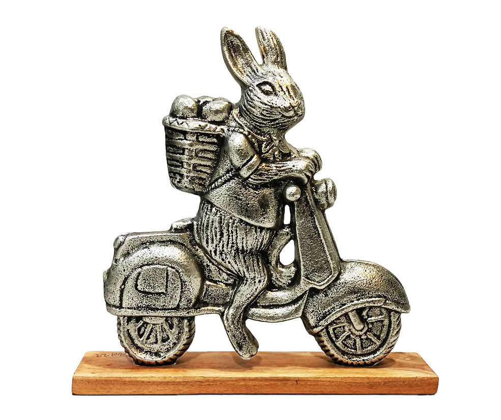 Bunny On Scooter Metal Tabletop Decor | Big Lots