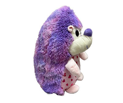 Purple Tie-Dye Hedgehog Plush