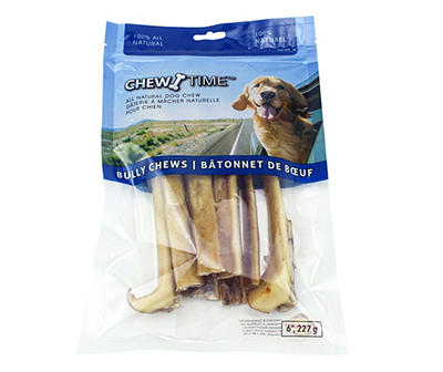 Chew Time 6" Beef Bully Dog Chews