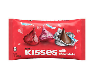 Milk Chocolate Kisses Valentine's Day Candy, 10.1 Oz.