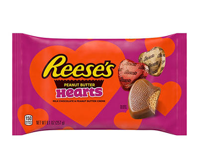 Peanut Butter Creme Hearts Candy, 9.1 Oz.