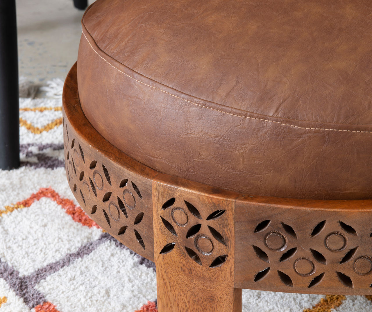 Brown ottoman online big lots