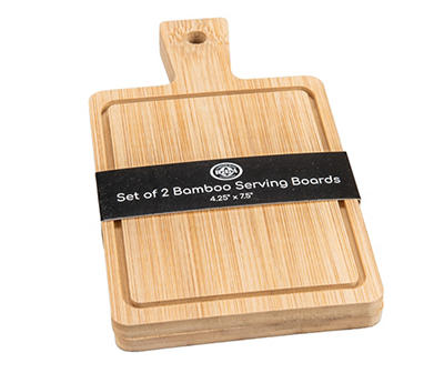 Rectangular Bamboo Serving Board, 2-Pack