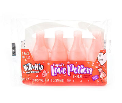 Nik-L-Nip Cupid's Love Potion Mini Drinks, 4-Pack