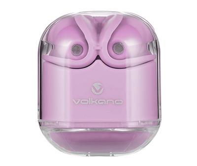 Volkano Pink Crystalline True Wireless Earbuds