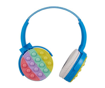 Volkano Blue Fidget Popper Bluetooth Headphones