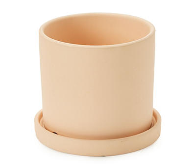 4.9" Talk Dirty To Me Ceramic Planter with Saucer