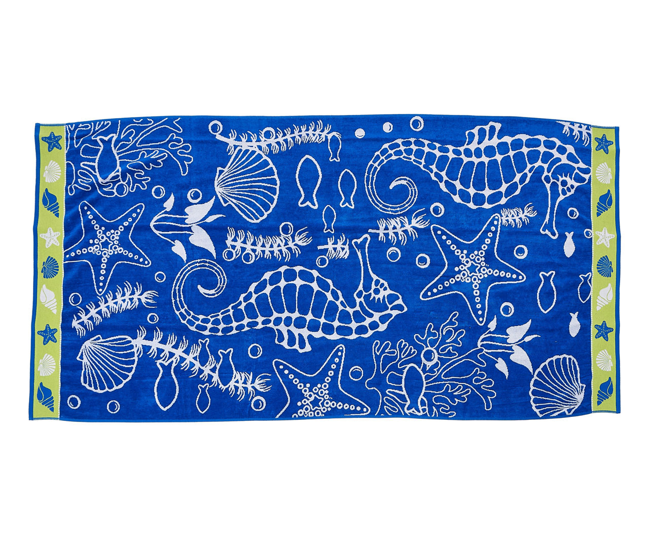 Blue & White Seahorse Beach Towel Big Lots