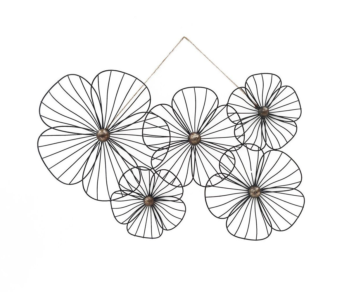 Wire flower sculpture hanging wall decor big lots