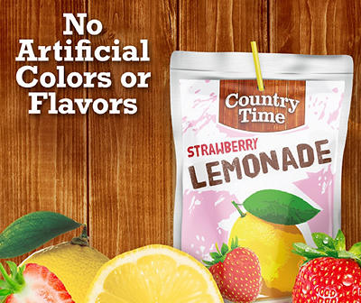 Strawberry Lemonade Drink Pouches, 10-Count