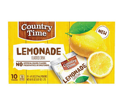 Lemonade Drink Pouches, 10-Count