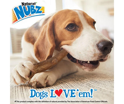 Natural Nubz Venison Antler Dog Chews, 12-Pack