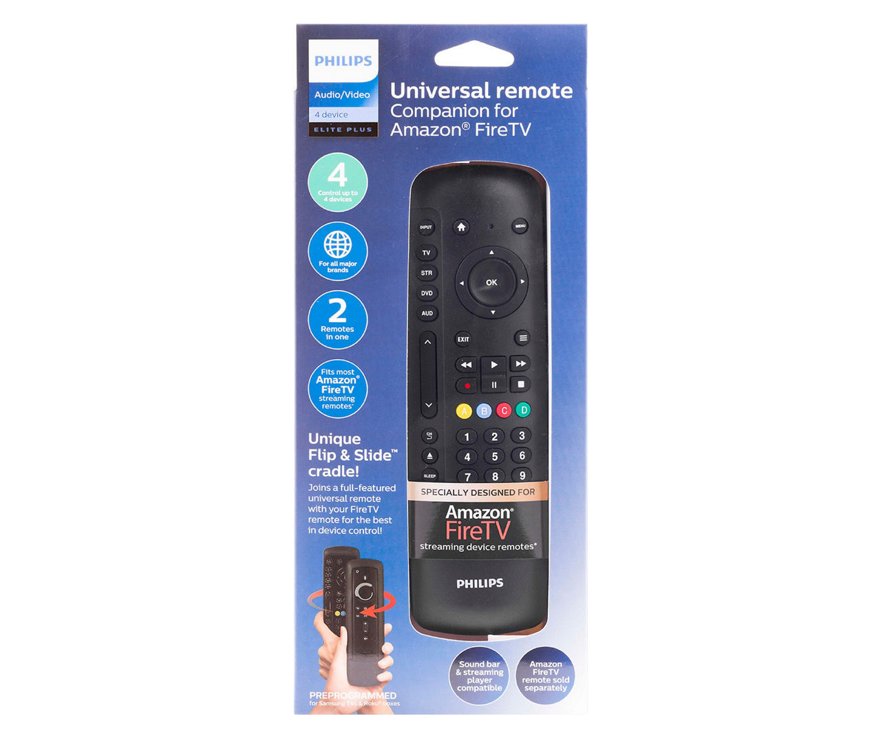 Philips 4Device Universal Companion Remote for Amazon Fire TV Big Lots