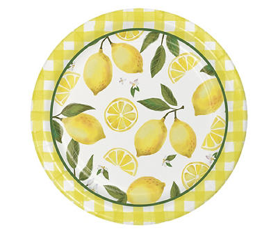 Lemon Time Paper Dinner Plates, 24-Pack