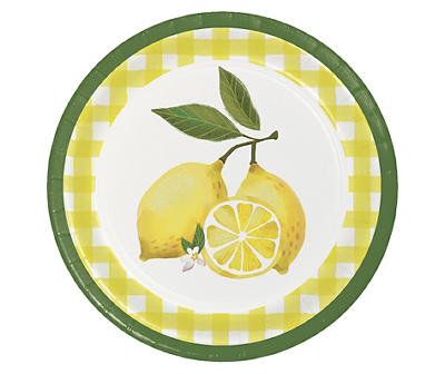 Lemon Time Paper Dessert Plates, 40-Pack
