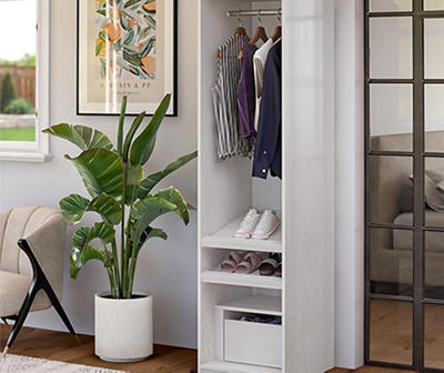 Evolution Suite Style Magnolia Oak Modular Wardrobe Shelving Unit