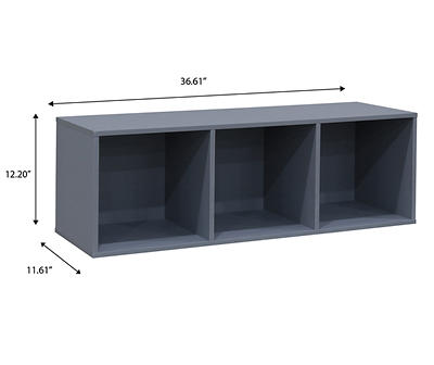 Gray 3-Cube Storage Organizer