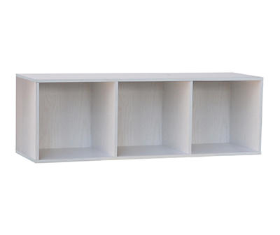 White 3-Cube Storage Organized