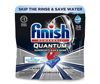 Quantum with Activblu Dishwasher Detergent Tabs, 36-Count