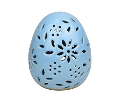 Blue Egg LED Stoneware Tabletop Decor