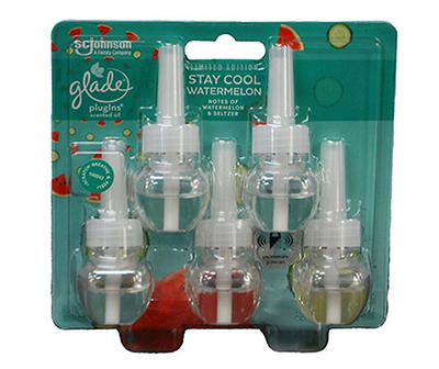 Stay Cool Watermelon PlugIns Scented Oil Refill, 2-Pack