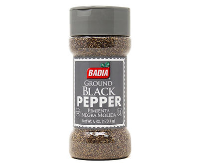 Ground Black Pepper, 6 Oz.