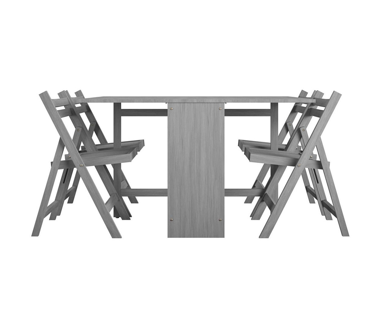 Cosco Gray 5 Piece Folding Wood Dining Set Big Lots