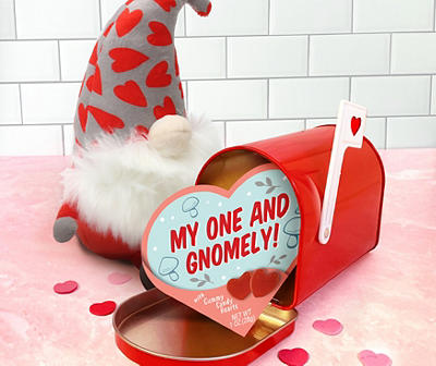 "My One & Gnomely" Valentine's Gnome Plush & Gummy Set