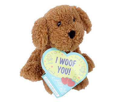"I Woof You" Valentine's Puppy Plush & Gummy Set