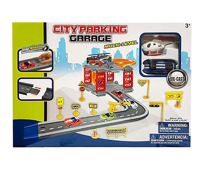 Multi-Level City Parking Garage Toy Set