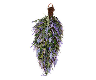 26" Lavender & Greenery Teardrop Wreath