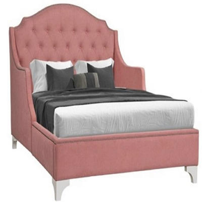 Emma Coral Wingback Upholstered Full Bed
