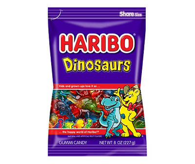 Dinosaurs Gummi Candy, 8 Oz.