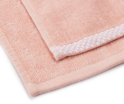 "Blessed" Peach 2-Piece Hand Towel Set