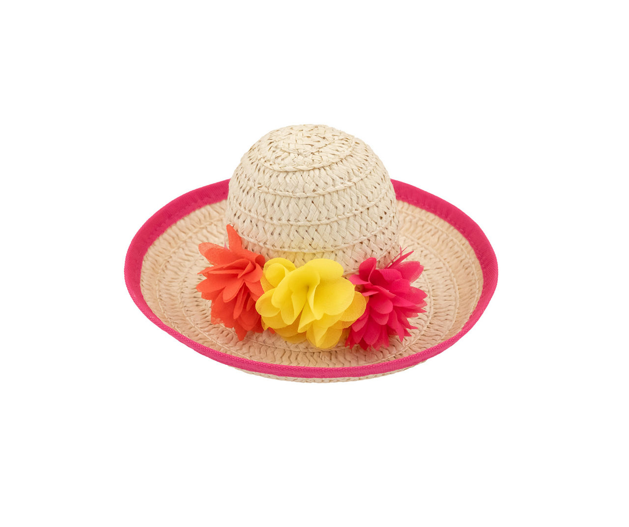 Pet Medium/Large Floral Straw Hat | Big Lots