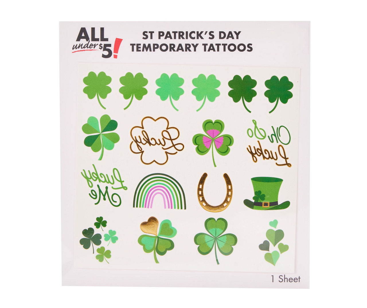 St. Patrick's Day Temporary Tattoos | Big Lots