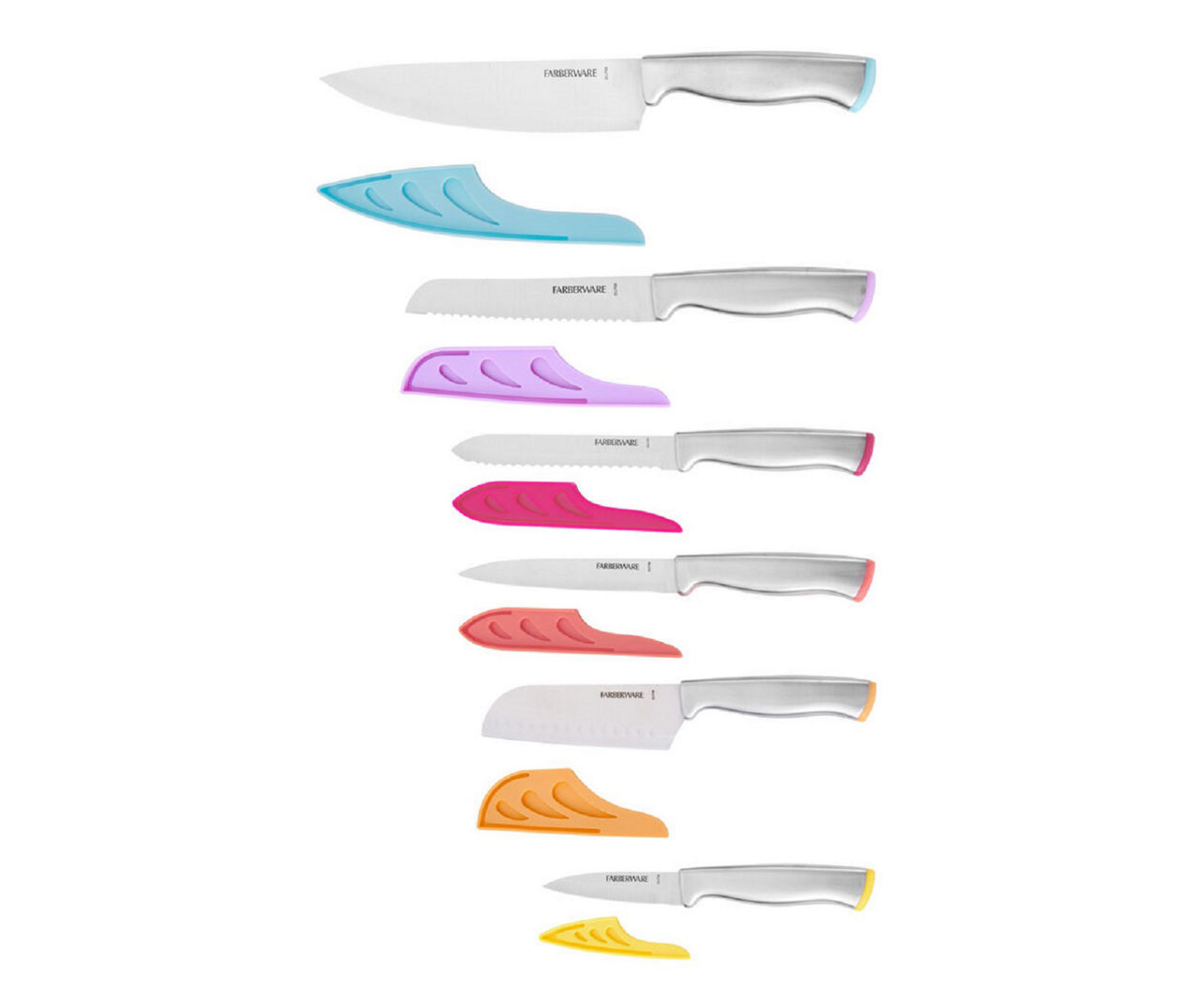 Cuisinart 12 Pc Advantage Knife Set Multi Color Stainless w Blade