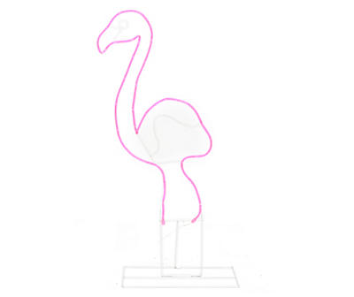 32" LED Pink Flamingo Silhouette