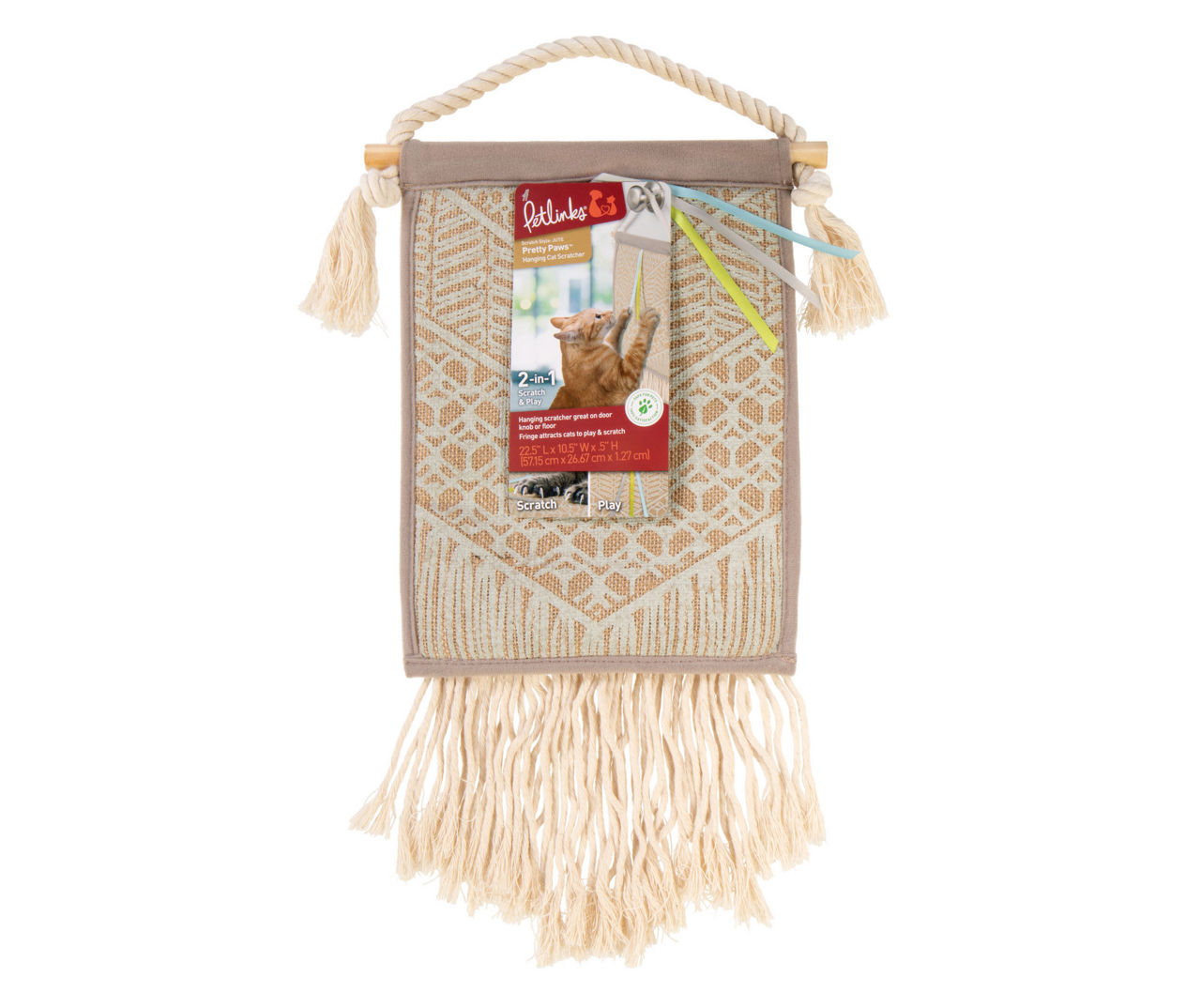 Pretty Paws Hanging Jute Cat Scratcher