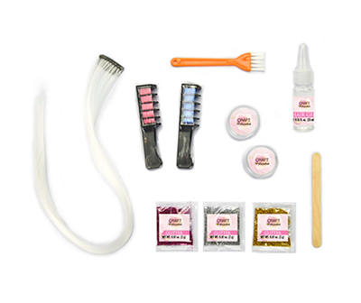 Glitter Chalk Hair Extension Kit