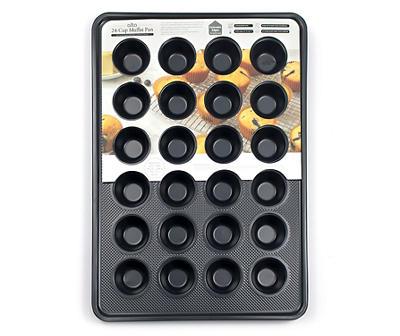 Black 24-Cup Muffin Pan
